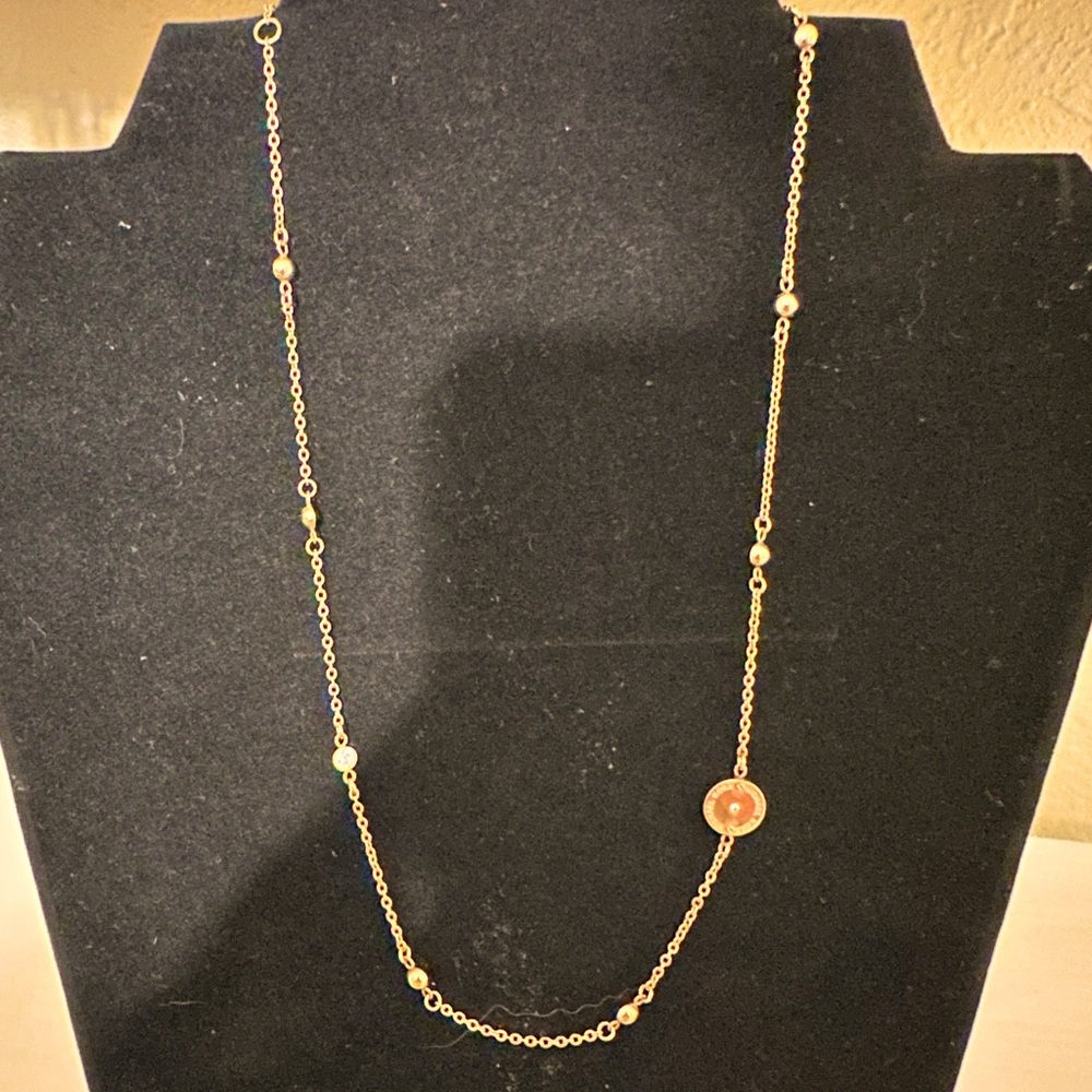 18” Michael Kors rose gold tone necklace